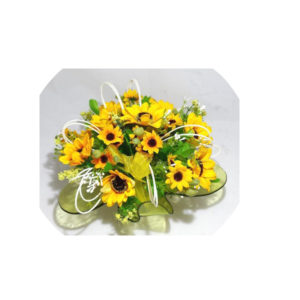 finto bouquet ispirato ai girasoli
